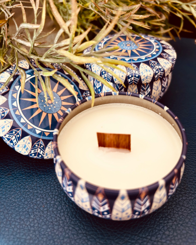 Vela Mandala Azul - 50g