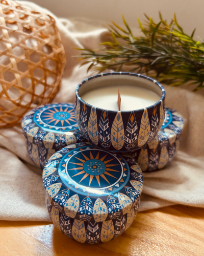 Vela Mandala Azul - 50g