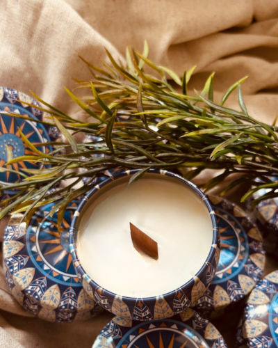 Vela  Mandala Azul - 50g