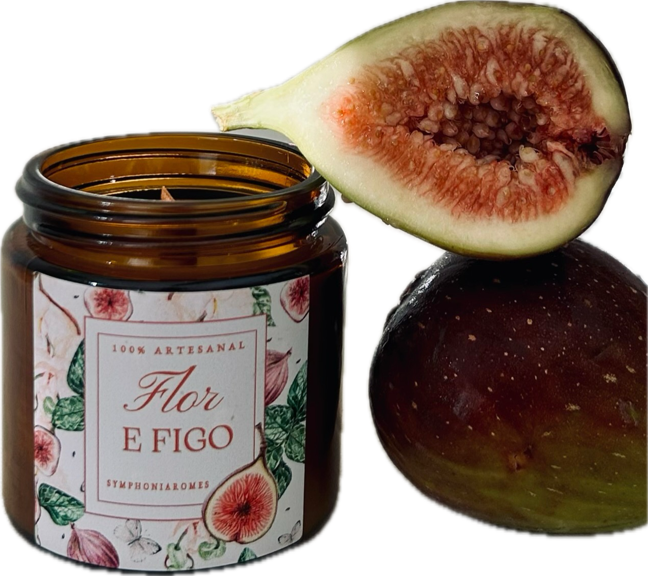 Vela Figo e Flor - 100g